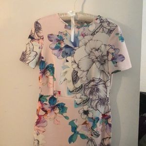 ASOS brand midi floral print dress